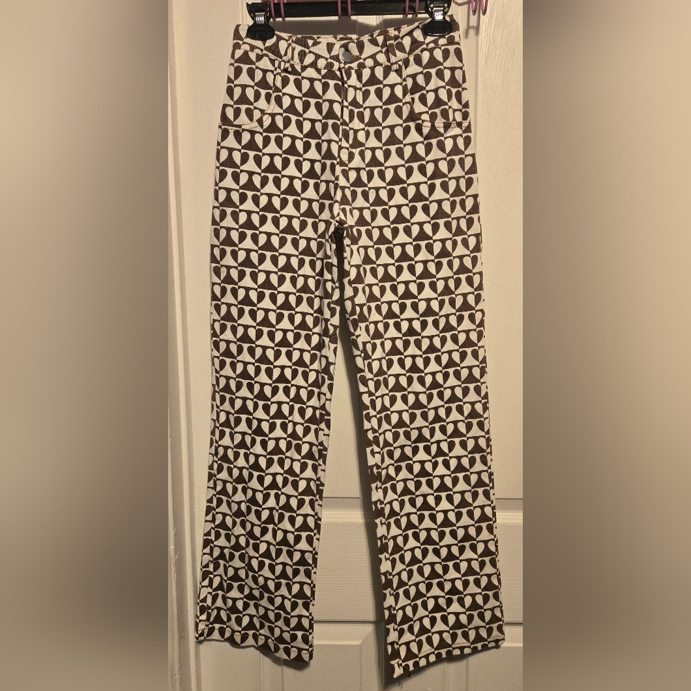 NWT Love + Harmony Pants Color Brown Size Small